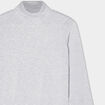T-shirt coton col roul&eacute; manches longues ecru gar&ccedil;on