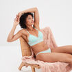 Soutien-gorge triangle paddé bleu turquoise femme