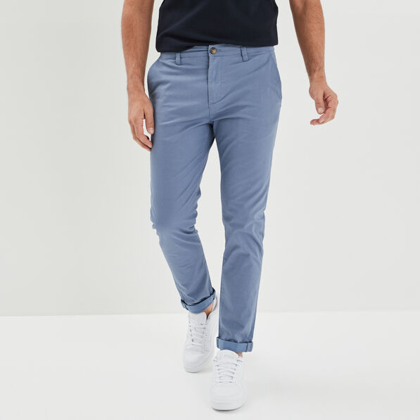 pantalon chino slim stretch bleu homme Pantalon chino slim stretch bleu homme