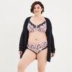 Shorty microfibre ecru femme grande taille