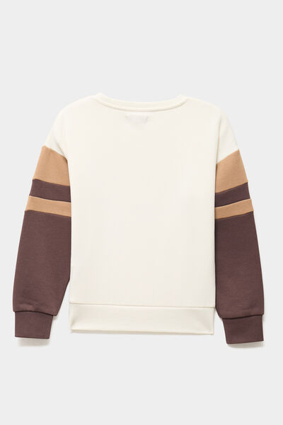 Ensemble de jogging sweat et pantalon marron fonc&eacute; gar&ccedil;on