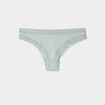 Lot 2 tangas bandes dentelle vert clair femme