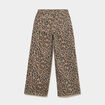 Pantalon large taille ajustable coton marron fille