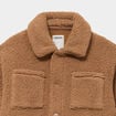 Veste courte sherpa marron gar&ccedil;on