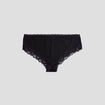 Lot 3 shortys en coton avec dentelle noir femme
