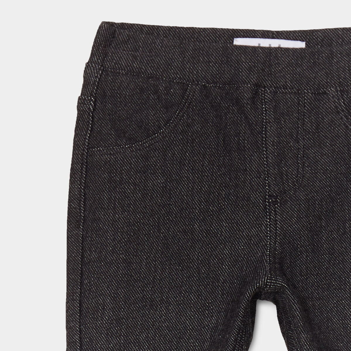 Tregging en jean taille élastiquée noir bébé fille