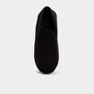 Pantoufles effet velours noir femme