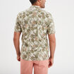 Chemise manches courtes en coton creme homme