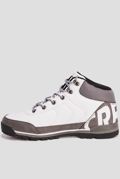 Bottines plates Creeks blanc homme