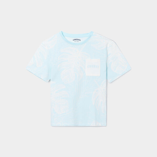 t shirt manches courtes coton creeks ecru garcon T-shirt manches courtes coton Creeks ecru garçon
