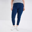 Jegging avec passants taille haute denim stone femme grande taille
