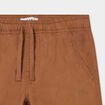Short droit taille élastiquée à coulisse marron garçon