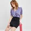 Combishort effet 2-en-1 violet femme