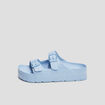 Mules de plage plateformes bleu femme
