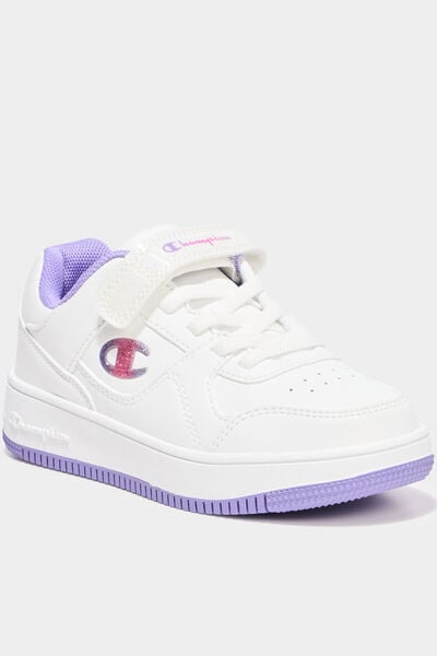 Baskets &agrave; scratchs Champion RD18 LOW violet fille