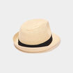 Chapeau trilby tress&eacute; sable femme