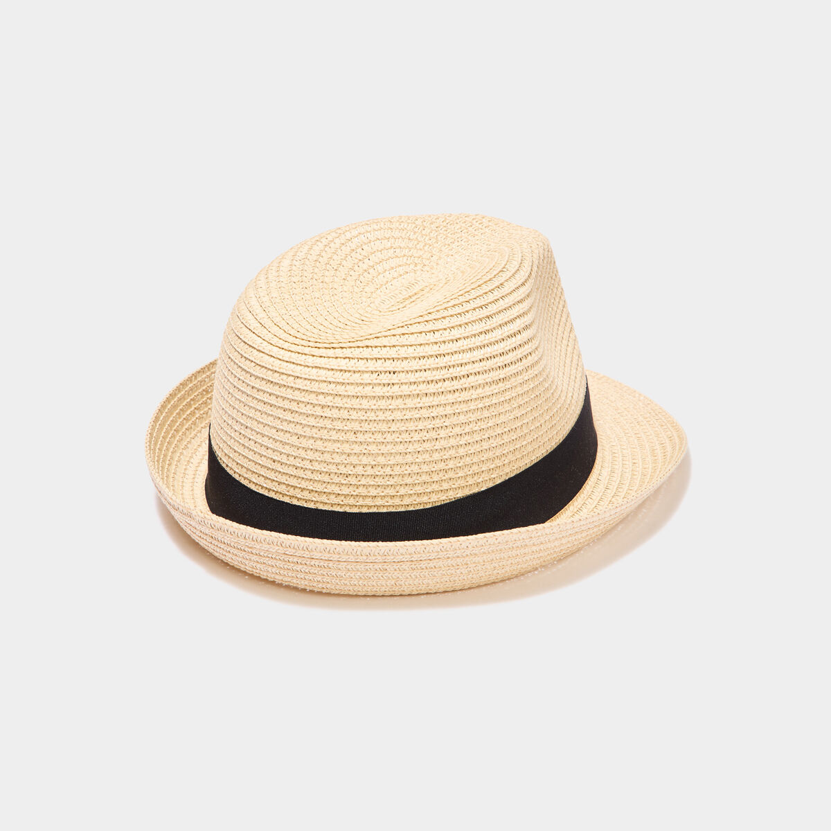 Chapeau trilby tress&eacute; sable femme
