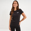 T-shirt manches courtes coton Puma noir femme