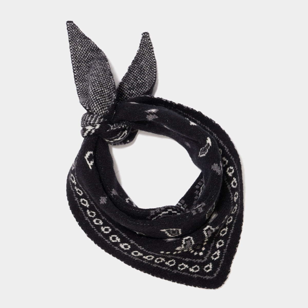 &Eacute;charpe carr&eacute;e noir femme