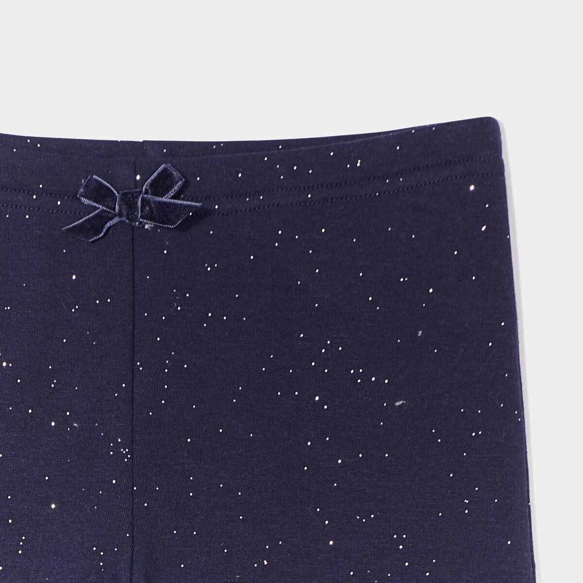 Legging doubl&eacute; chaud bleu marine fille