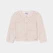 Gilet fils métallisés Creeks rose clair bébé fille
