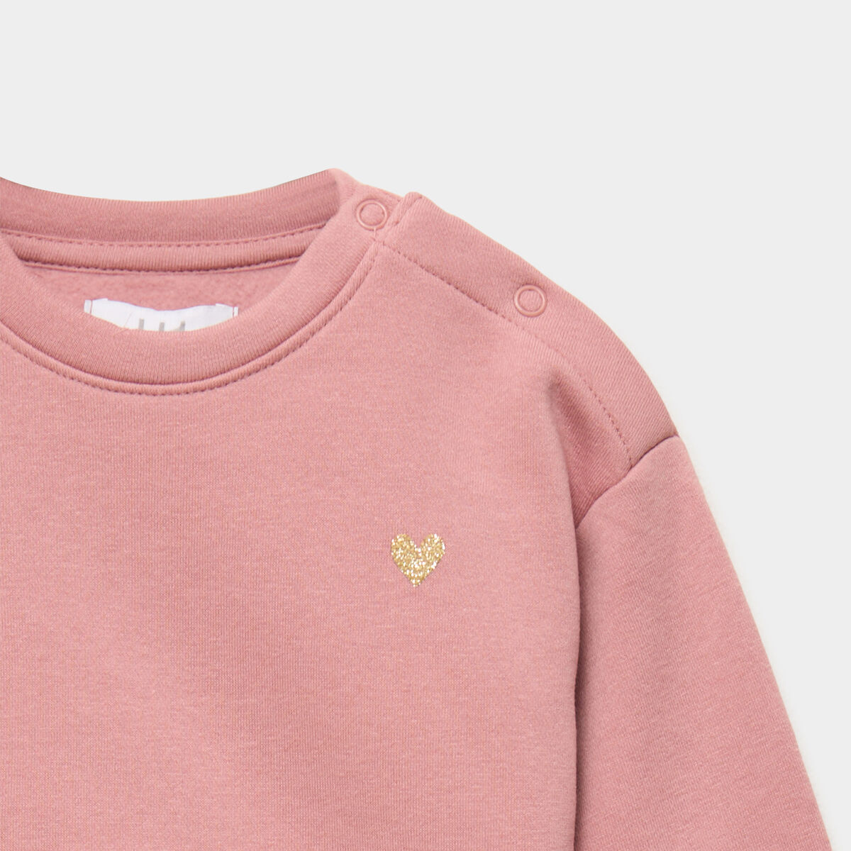 Ensemble de jogging molletonn&eacute; rose b&eacute;b&eacute; fille