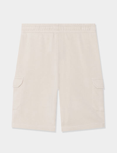 Short droit beige garçon