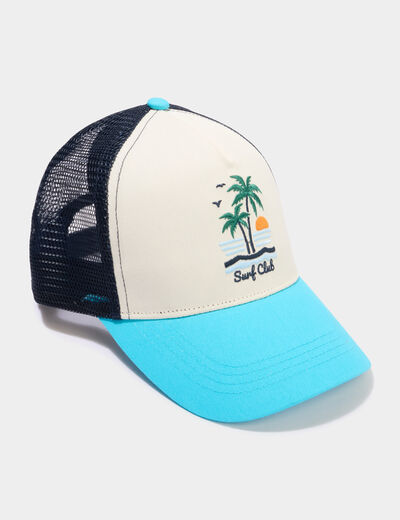 Casquette brod&eacute;e multicolore gar&ccedil;on