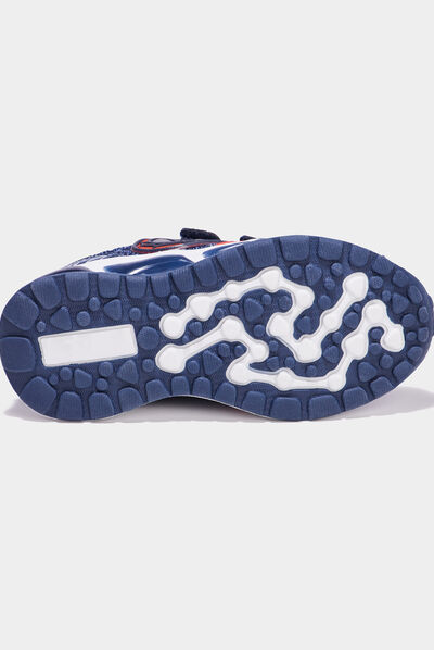 Baskets running lumineuses Spider-Man bleu marine garçon
