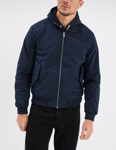 Blouson zippé col montant Creeks bleu foncé homme
