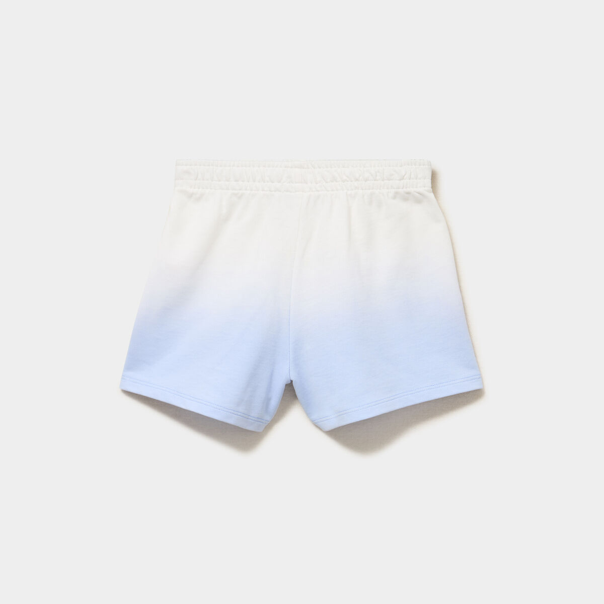 Short molletonn&eacute; taille &eacute;lastiqu&eacute;e bleu pastel fille