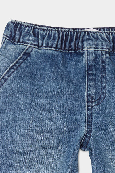 Jeans jogger bas &eacute;lastiqu&eacute; coton denim stone b&eacute;b&eacute; gar&ccedil;on
