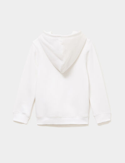Sweat &agrave; capuche hoodie Pok&eacute;mon blanc gar&ccedil;on