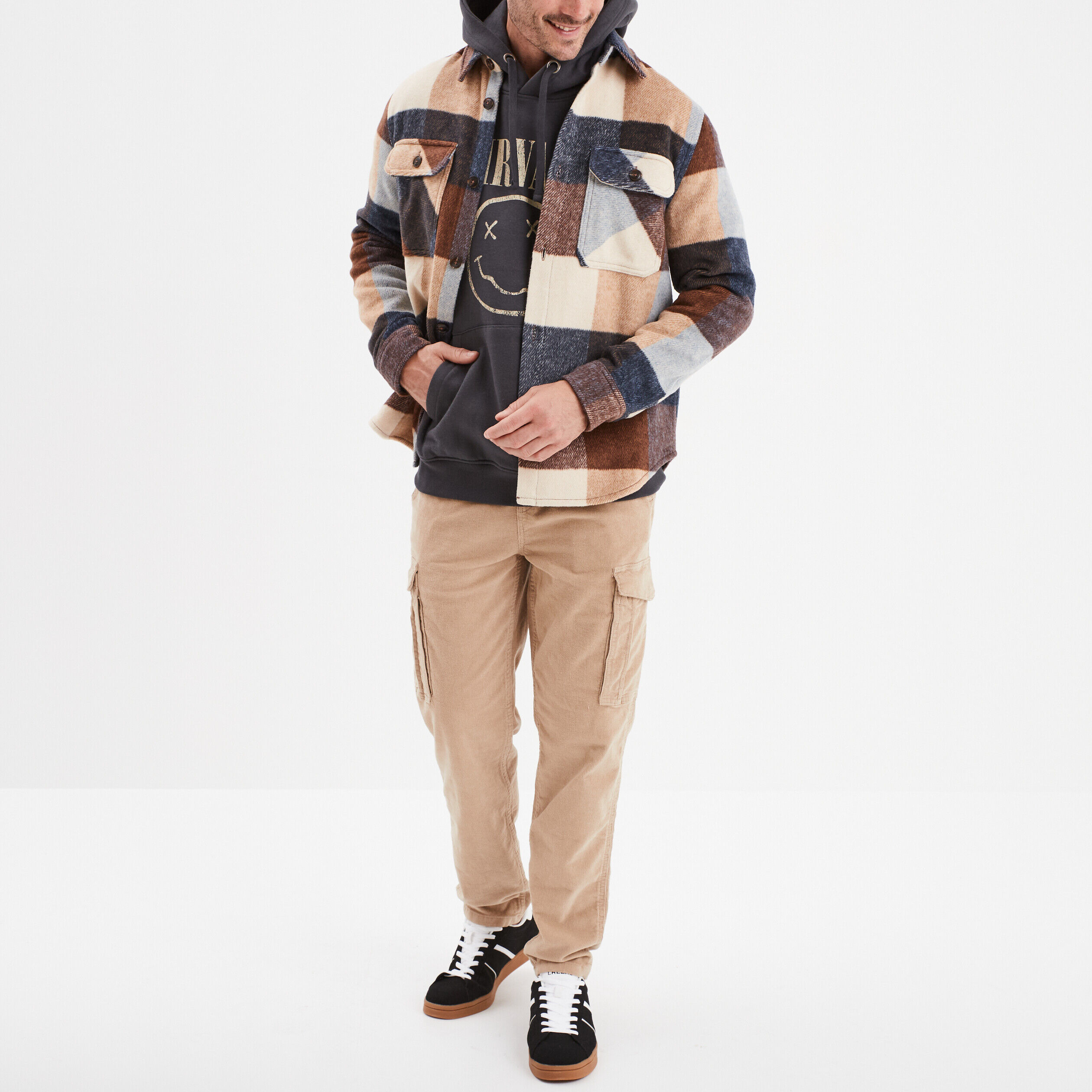 Pull gilet sweat NIRVANA homme pas cher La Halle