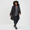 Blouse fils métallisés manches longues noir femme grande taille