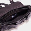 Sac cartable avec poches plaquées noir femme