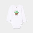 Body US coton Monsieur Caca x La Halle blanc b&eacute;b&eacute; fille