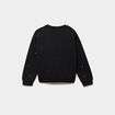Sweat oversize avec clous coeur noir fille