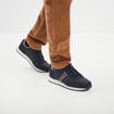 Baskets running &agrave; lacets bleu marine homme