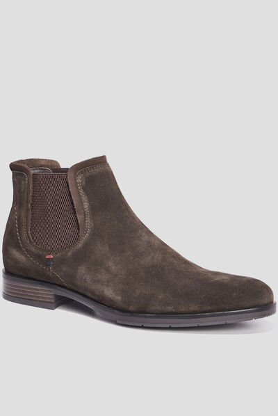 Bottines chelsea en cuir Bazy marron homme