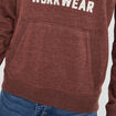 Gilet à capuche hoodie Creeks bordeaux homme