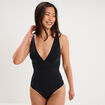 Maillot de bain une pi&egrave;ce gainant noir femme