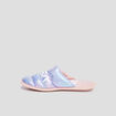 Chaussons mules holographiques NASA bleu femme