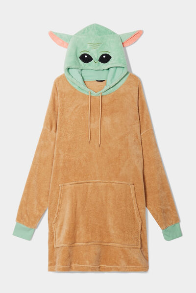 Poncho plaid à capuche Mandalorian sable homme