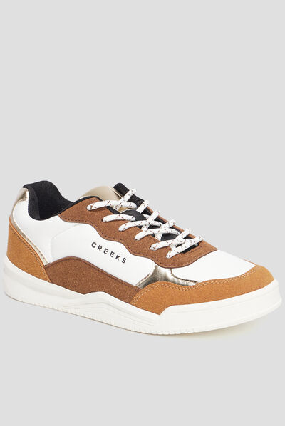 Baskets Creeks marron femme