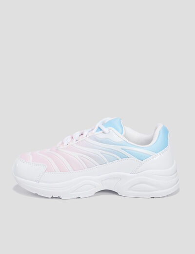 Baskets running à lacets Liberto multicolore fille