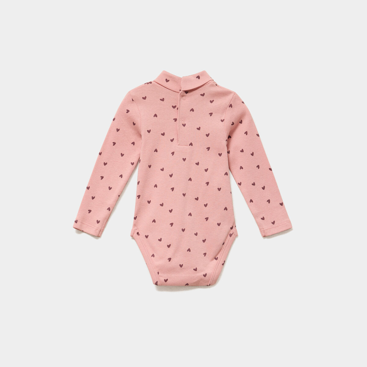 Lot 3 bodies coton manches longues rose poudr&eacute;e b&eacute;b&eacute;