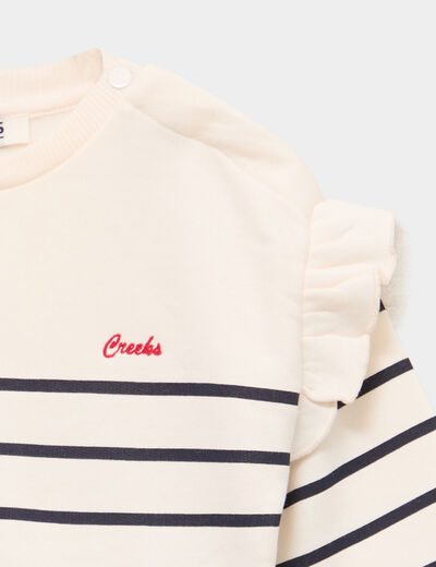Robe effet 2-en-1 bas en jean denim double stone bébé fille