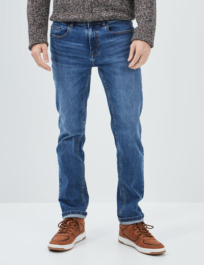 Jeans slim taille standard denim double stone homme
