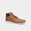 Bottines montantes &agrave; lacets marron homme
